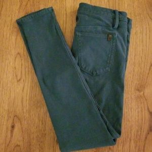Joe's Jeans stretchy teal jeggings